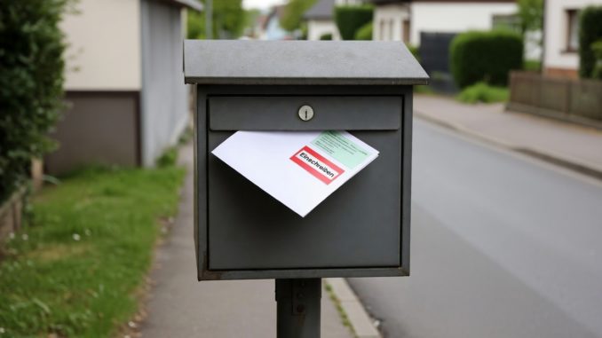 Briefkasten mit Einschreiben
